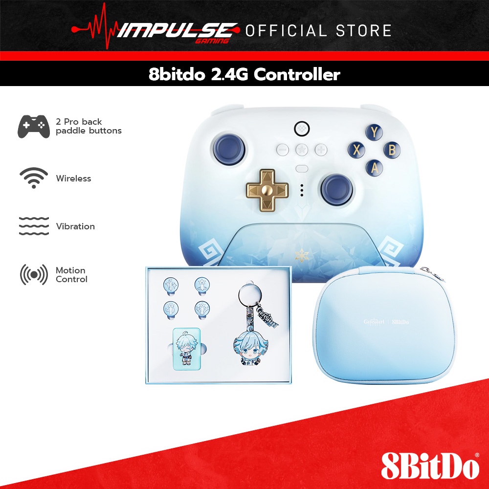 8BitDo Ultimate 2.4G Wireless Controller Genshin Impact Chong Yun Edition  for PC, Android, Steam [1 Year Warranty] | Shopee Malaysia