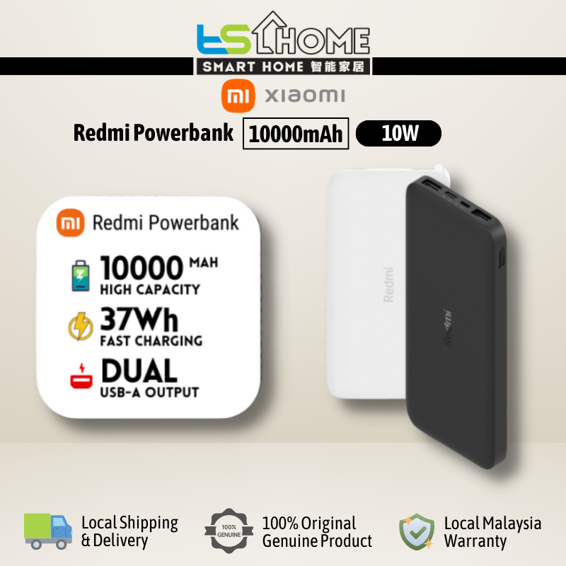 Original XiaoMi Redmi Power Bank 10000mAh (PB100LZM) Xiaomi Malaysia Set