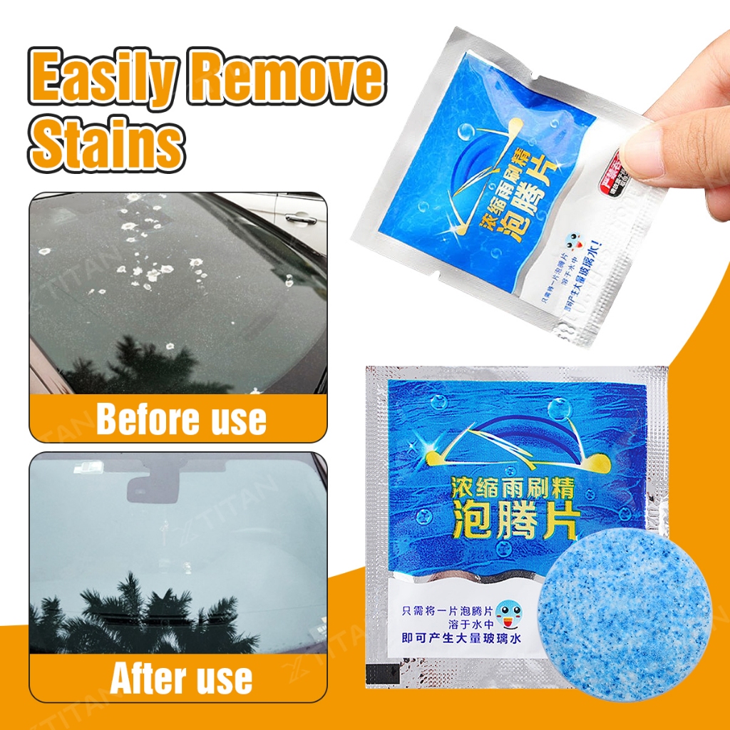 Car Windshield Cleaner Glass Cleaner Car Solid Wiper Window Cleaning ...
