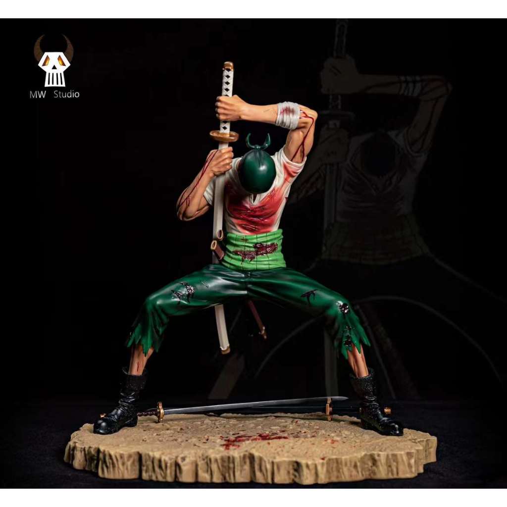 Mw Studio Shishi Sonson Zoro One Piece Resin Statue Gk Anime Figure