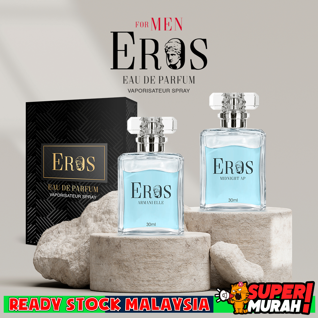 Eros Men Perfume EDP Long Lasting 30ML Vaporisateur Spray Kasturi