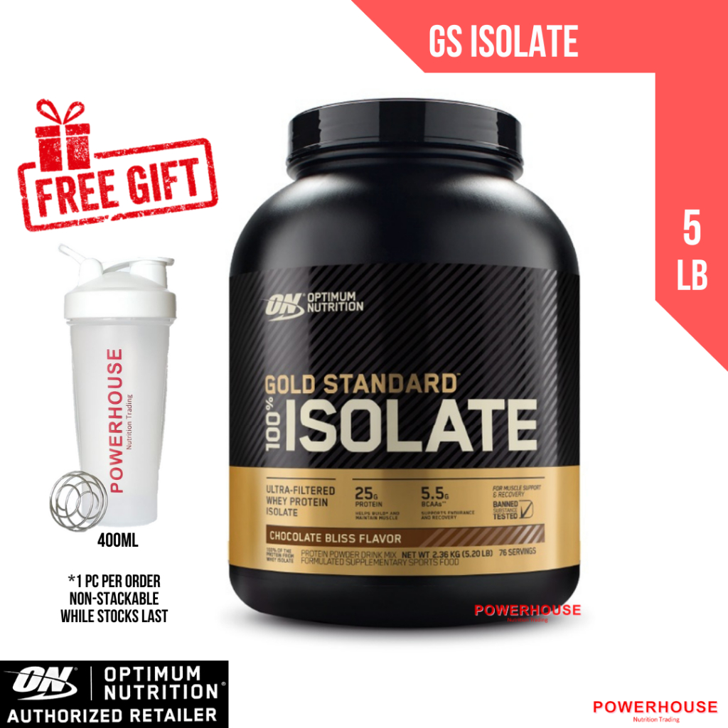 Optimum Nutrition Gold Standard 100 Isolate, 5 lb [ON Gold Isolate