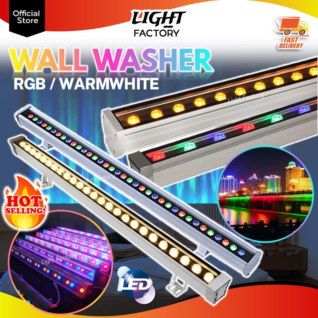 Rgb led store wall washer outdoor