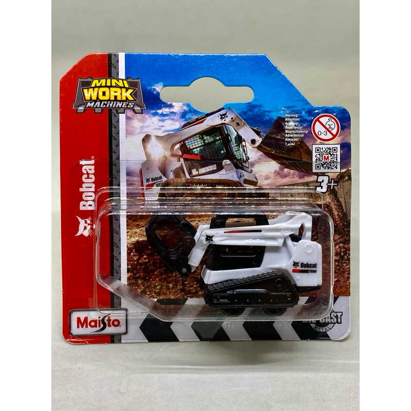 Maisto BOBCAT T590 SKID STEER LOADER White Compact Track Lift Construction Truck 64 Diecast Car Hotwheels Matchbox Shopee Malaysia