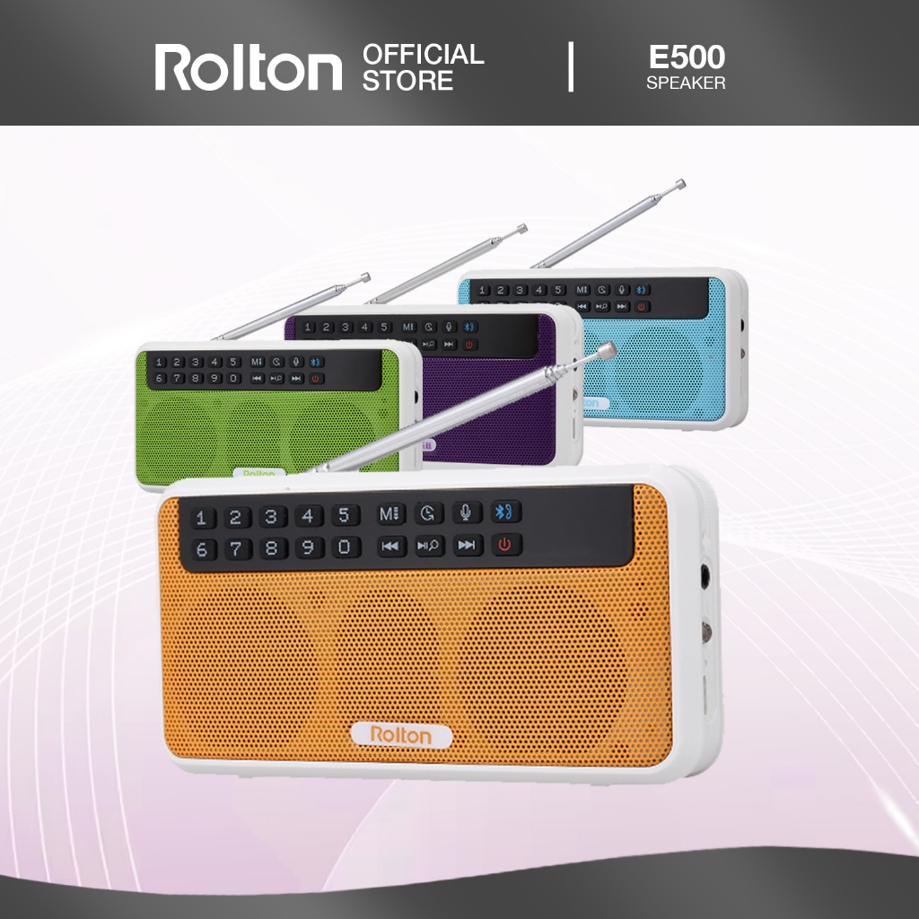 Rolton E500 Radio Speaker with Bluetooth | Dual Speaker with Bass ...