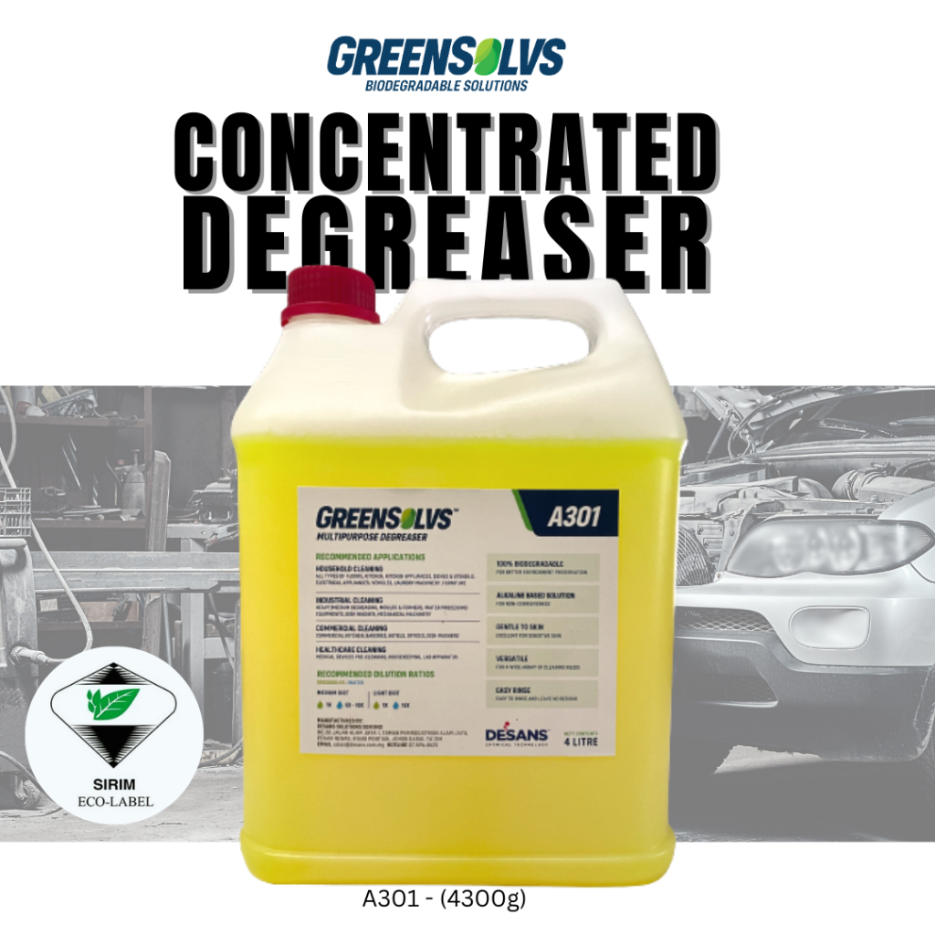 (A301) EcoFriendly Biodegradable Degreaser Powerful Grease Remover