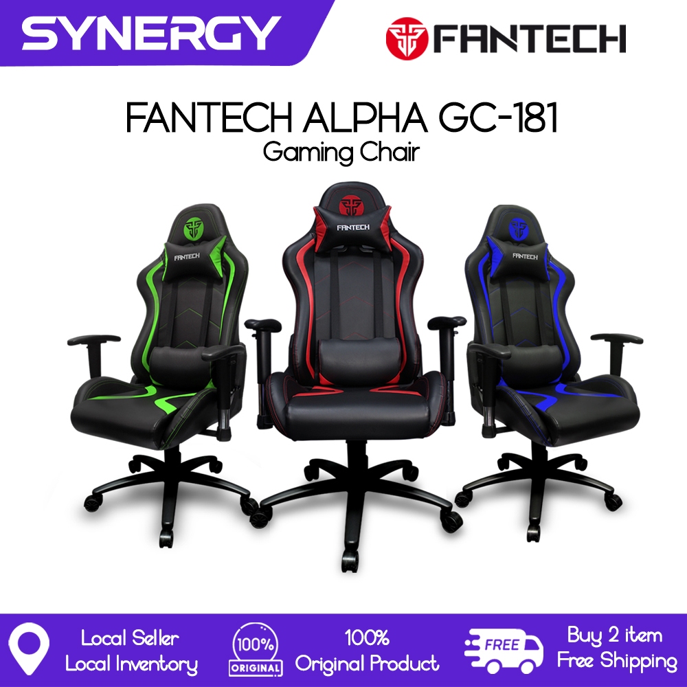 Fantech Gaming Chair Alpha GC 181 with Ergonomic Design Class 4 Hydraulic Piston