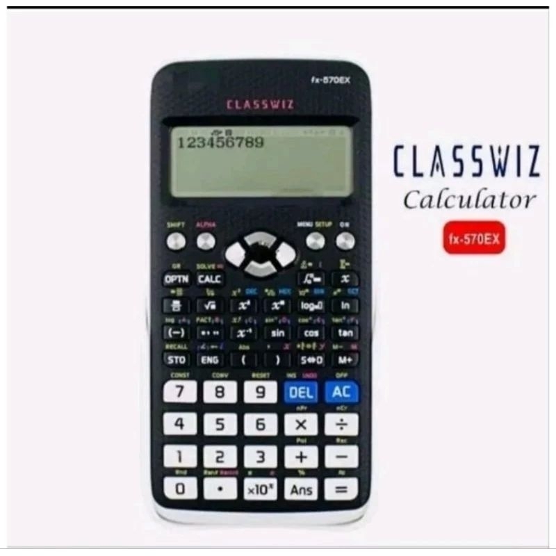 SCIENTIFIC CALCULATOR FX 570EX CLASSWIZ FOR SCHOOL OFFICE Shopee Malaysia