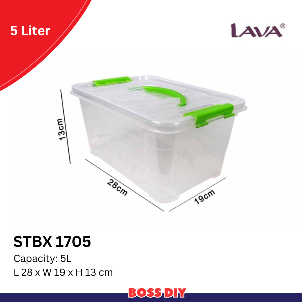 LAVA Storage Box 5.0L STBX1705 Kotak Simpanan | Shopee Malaysia
