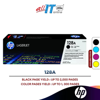 HP 128A Toner Cartridge | CE320A CE321A CE322A CE323A | CP1525 series CM1415 MFP series