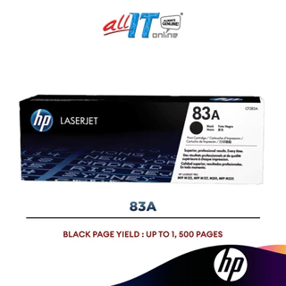 HP 83A 1.5K Toner Cartridge - Black CF283A
