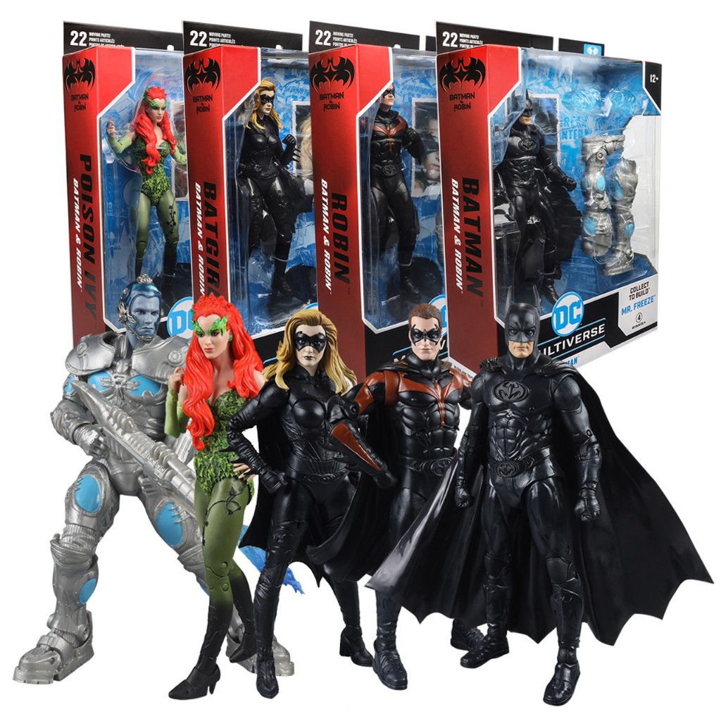 Mcfarlane Toys Dc Multiverse Batman And Robin Build A Mr Freeze 7inch Poison Ivy Batgirl