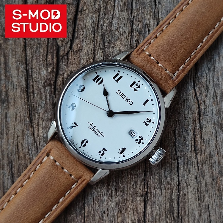 SMOD Artisan Handmade Leather Strap Watch Band Vintage Calf Leather