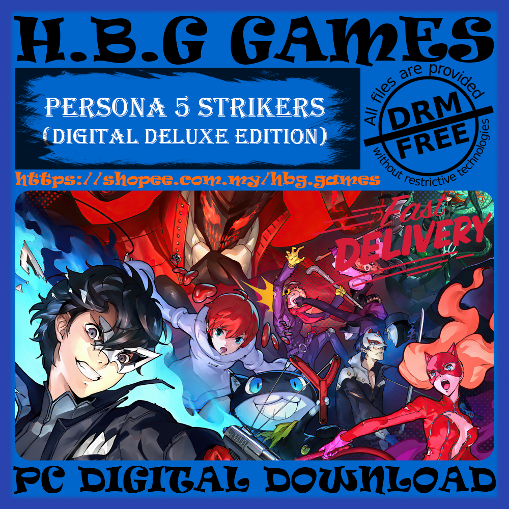 Persona Strikers Digital Deluxe Edition Pc Digital Download Offline Drm Free Bonus