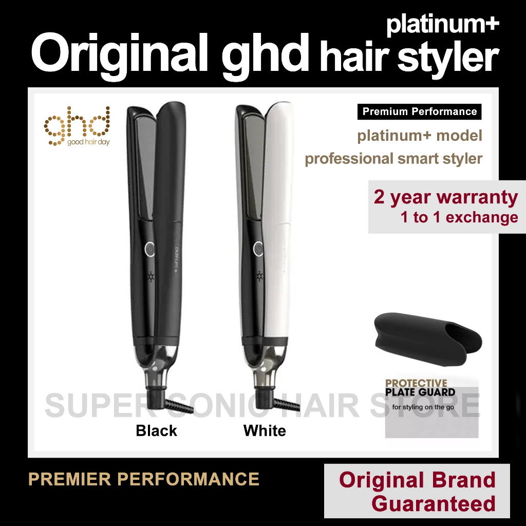 Ghd platinum+ white styler hotsell with 3 year warranty