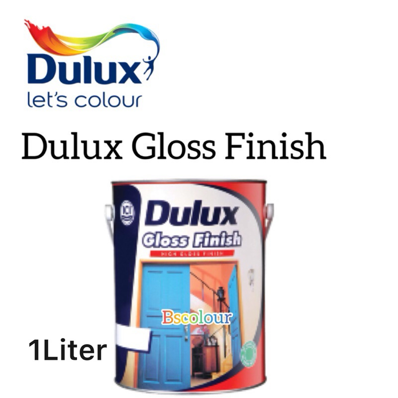 1L ICI DULUX GLOSS FINISH SOLVENT BASED / WOOD & METAL / CAT MINYAK