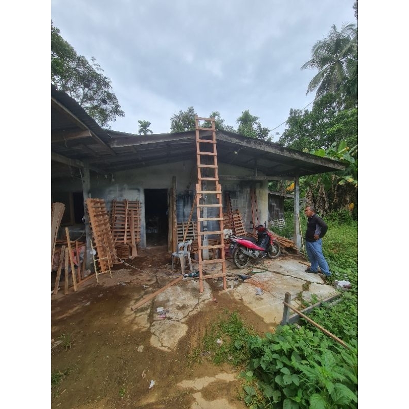 16 step - 12 Step Tangga lipat Solid kayu, Tangga Lipat TMB, Foldable ...
