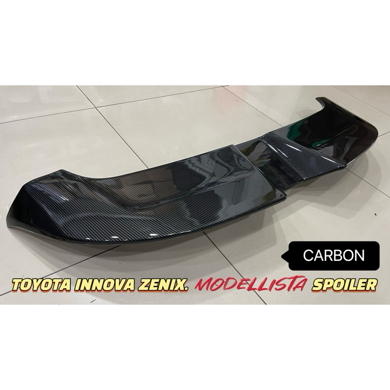 TOYOTA INNOVA ZENIX 2023 MODELLISTA OEM SPOILER WITH PAINT GLOSSY BLACK ...