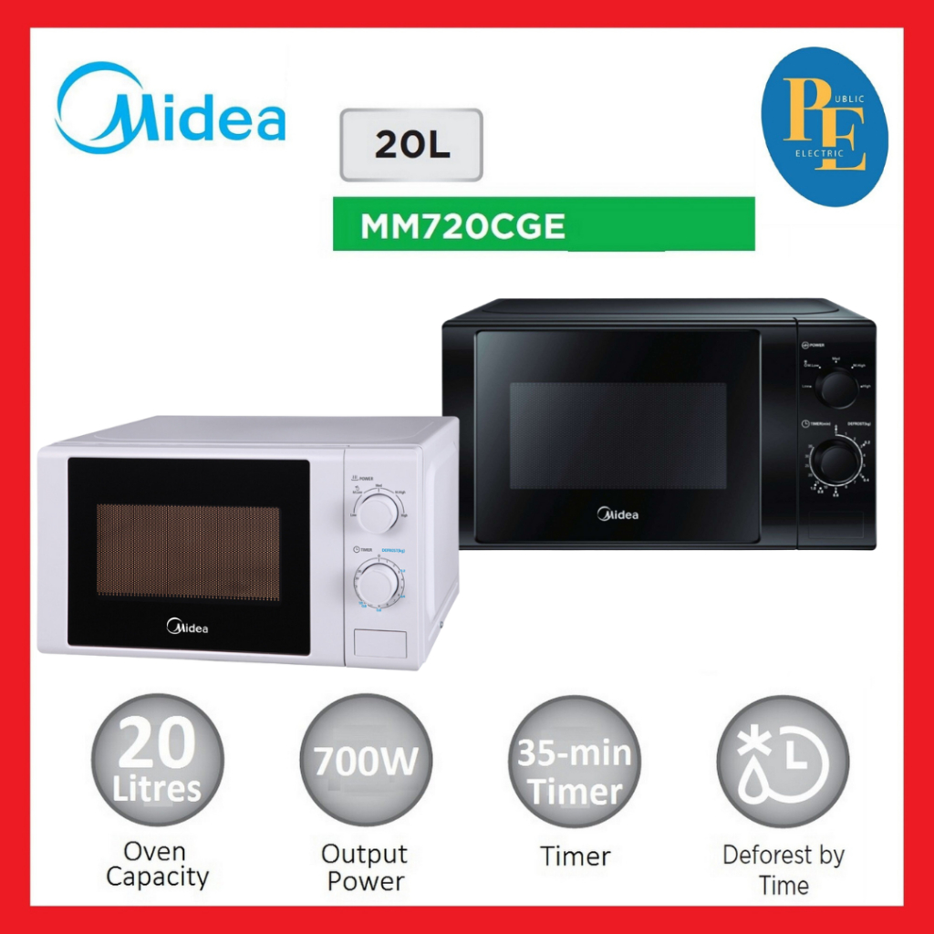 Midea 20L Microwave Oven With Defrost Setting - MM720CGE | Shopee Malaysia