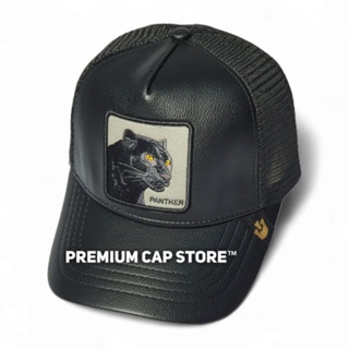 Premium Men Trucker Snapback Cap Hat Topi Lelaki Dewasa Jaring Lengkung A- Frame GOORIN BROS PU LEATHER Ready Stock
