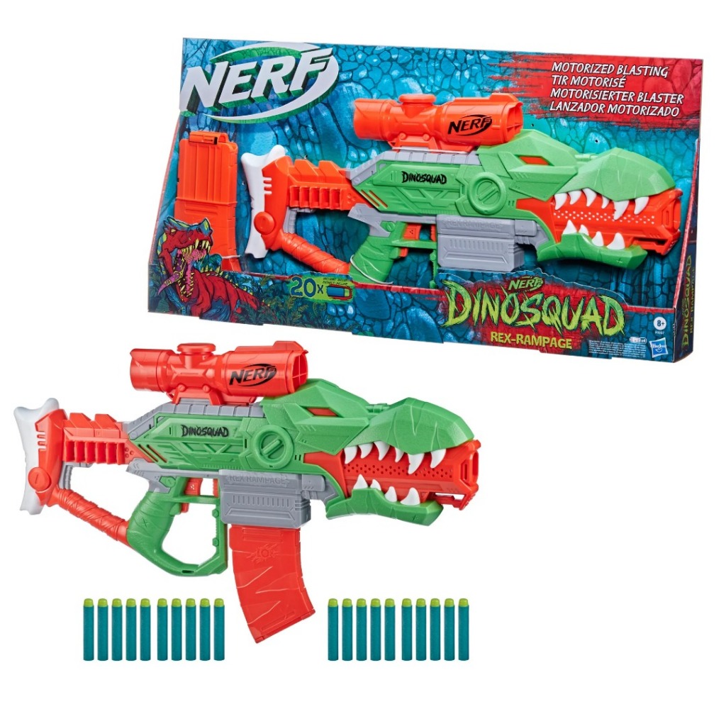 Nerf DinoSquad Rex-Rampage Motorized Dart Blaster