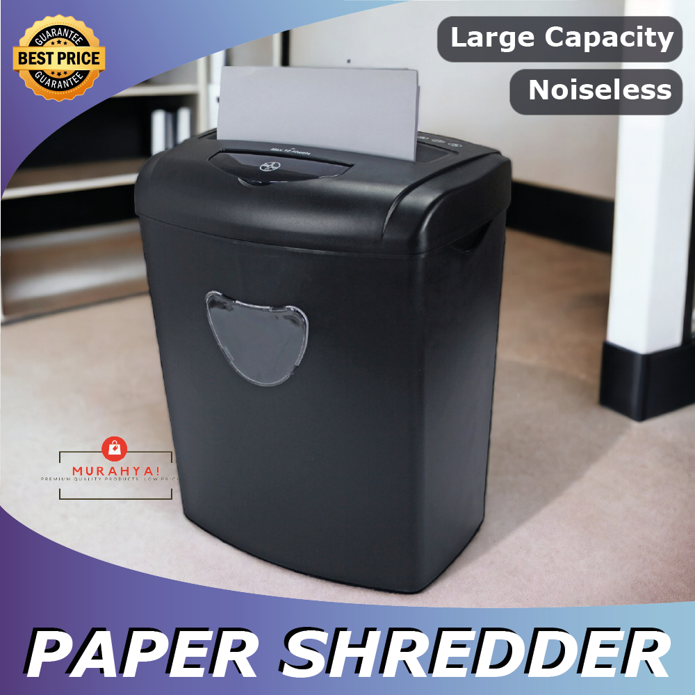 Paper Shredder Heavy Duty Shredder Machine 10 Sheets Professional Extra