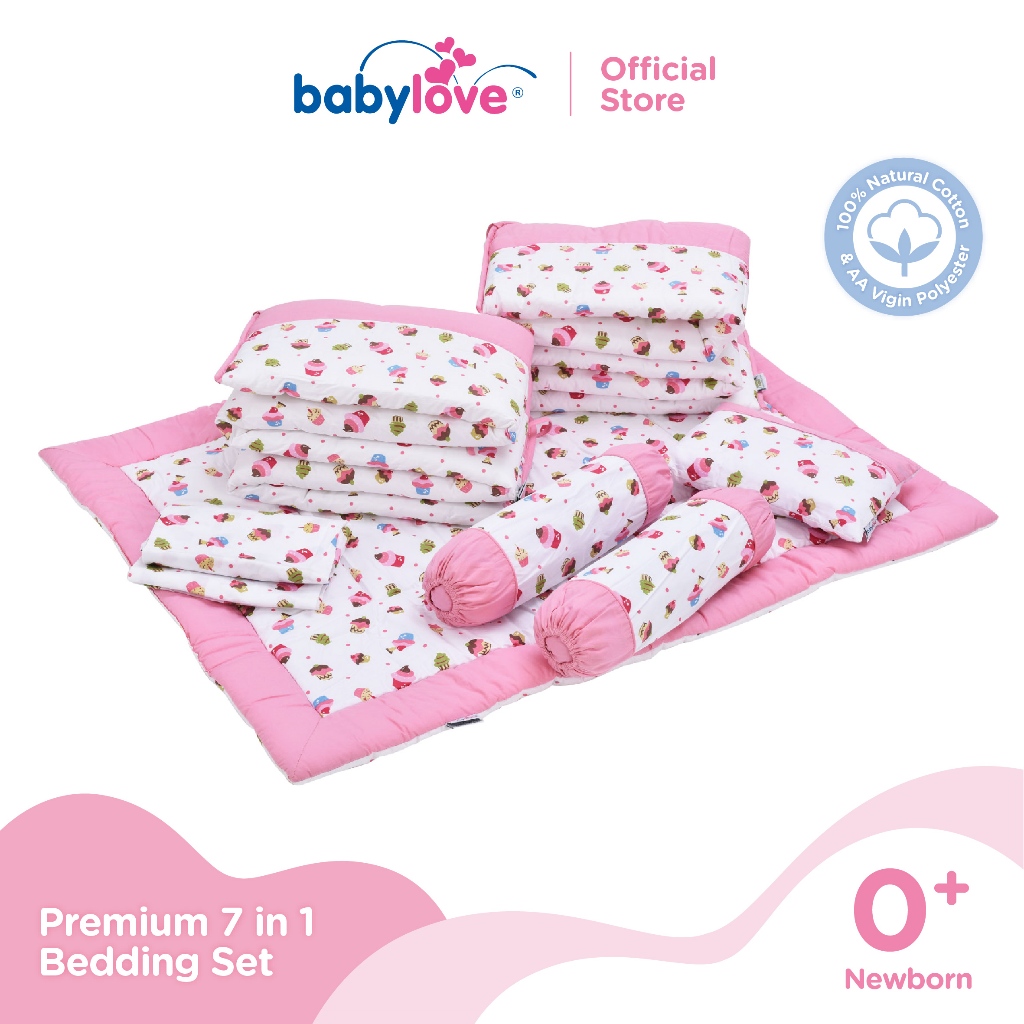 Babylove Premium 7 in 1 Bedding Set Shopee Malaysia