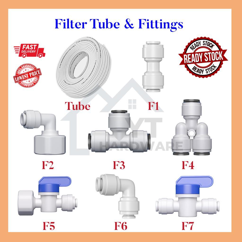 [READY STOCK] 1/4″ Water Filter Fittings RO Quick Connector Cuckoo Coway Accessories Water