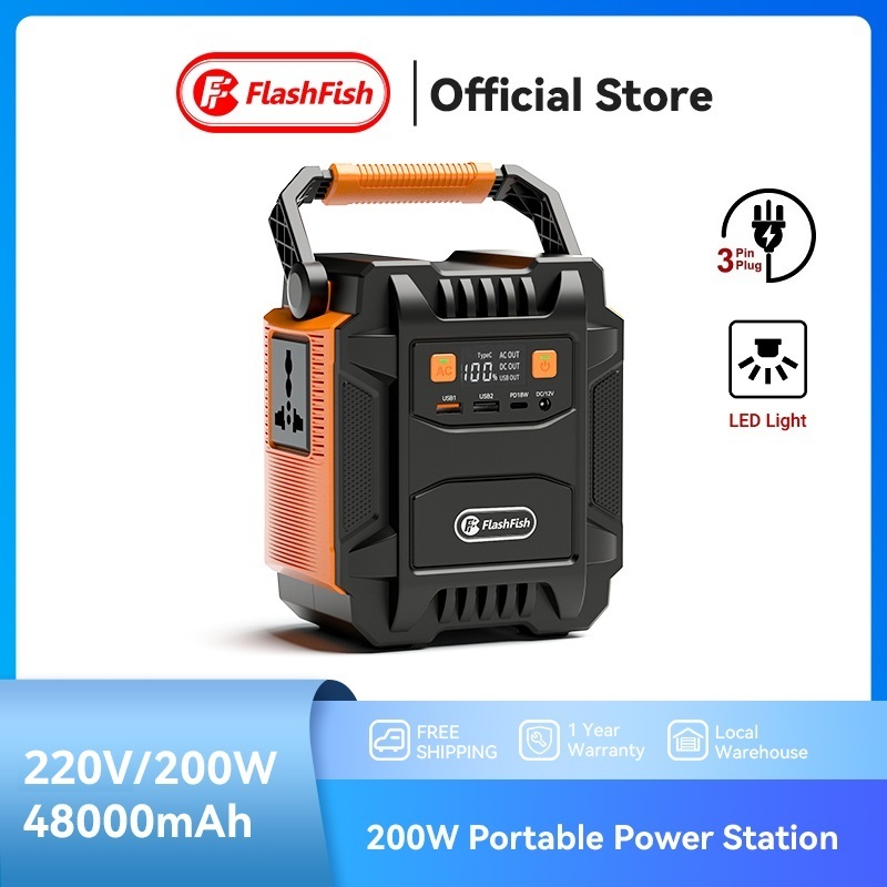 Flashfish A101 A201 A301 Portable Power Station Solar Powerbank