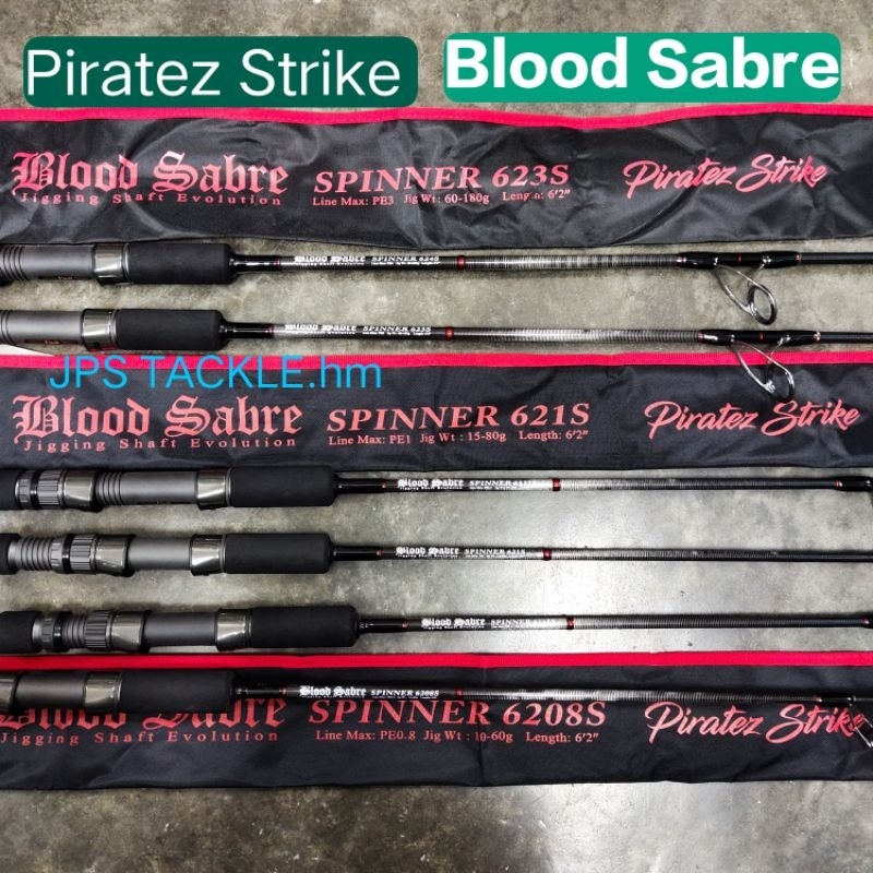 Piratez strike Blood Sabre spinner rod spinning piratez strike