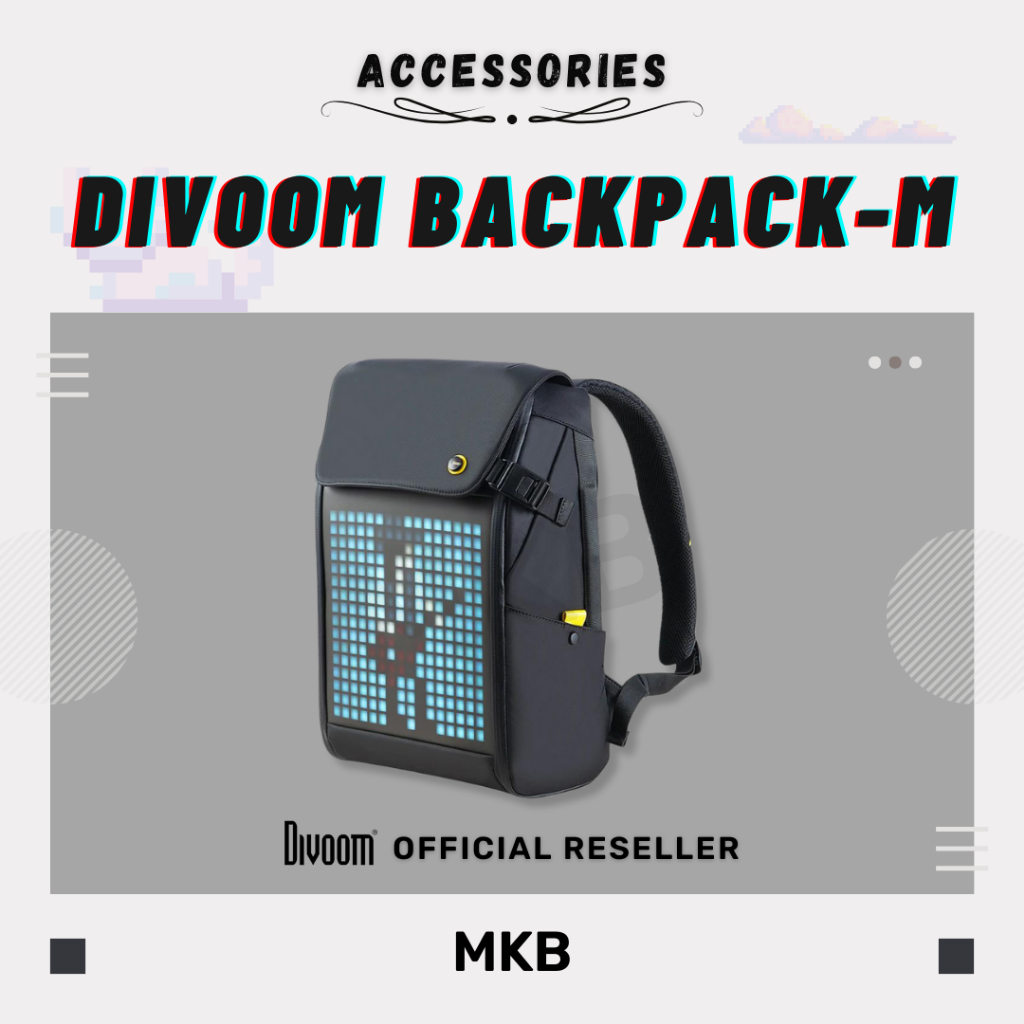 [READY STOCK] Divoom Pixoo Backpack-M Innovative Smart LED Backpack ...