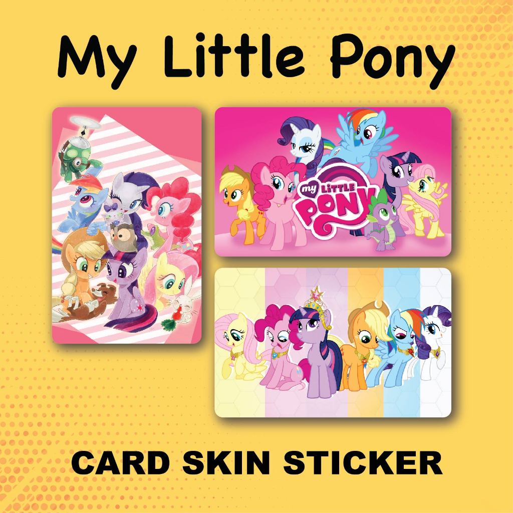 My Little Pony Touch N Go Sticker / Bank Card Sticker Cover, Card Skin ...