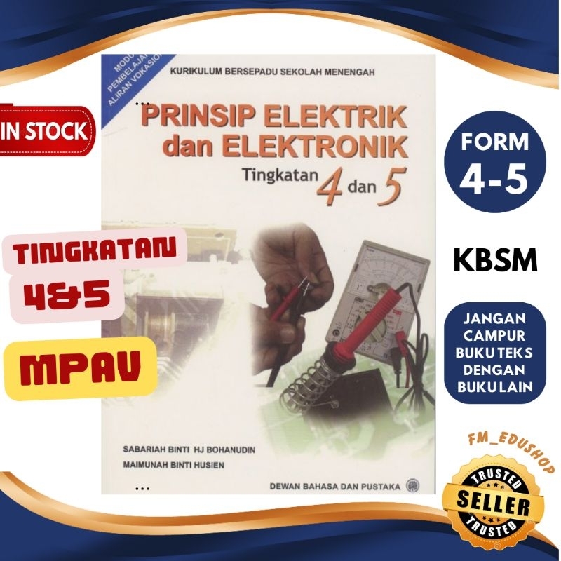 MPAV Buku Teks Prinsip Elektrik Dan Elektronik Tingkatan 4 dan 5 ...