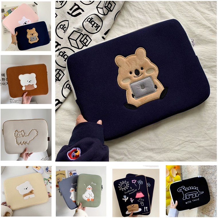 Cute Laptop Bag Korea Style Waterproof Laptop Case Fit 13/14/15/15.6