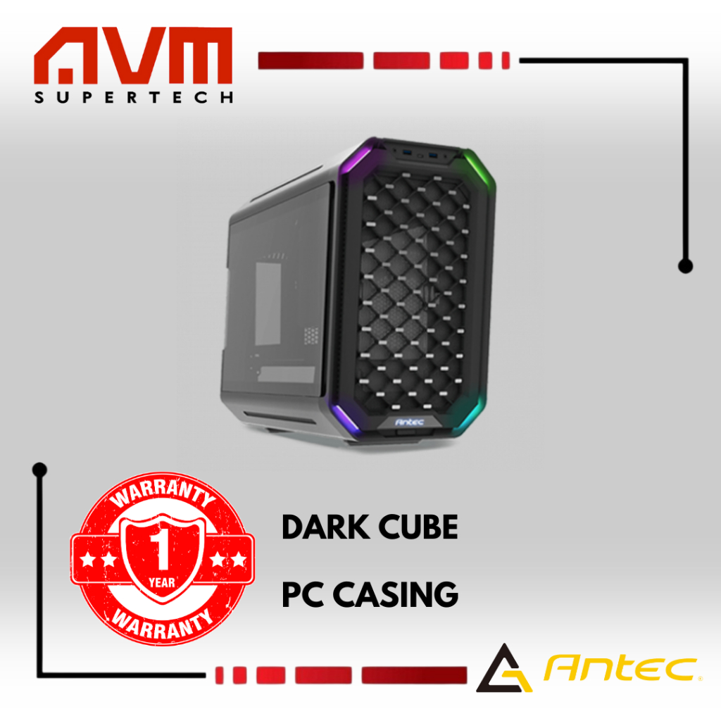AVM ANTEC DARK CUBE ITX M-ATX Casing PC Desktop Casing | Shopee Malaysia