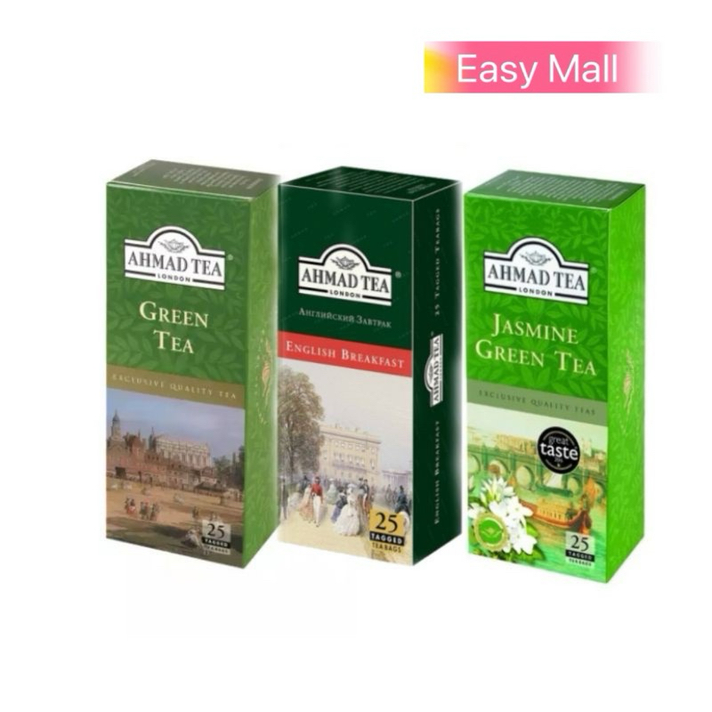 Ahmad Tea Jasmine Green Tea/Earl Grey/English Breakfast/Green Tea 25's