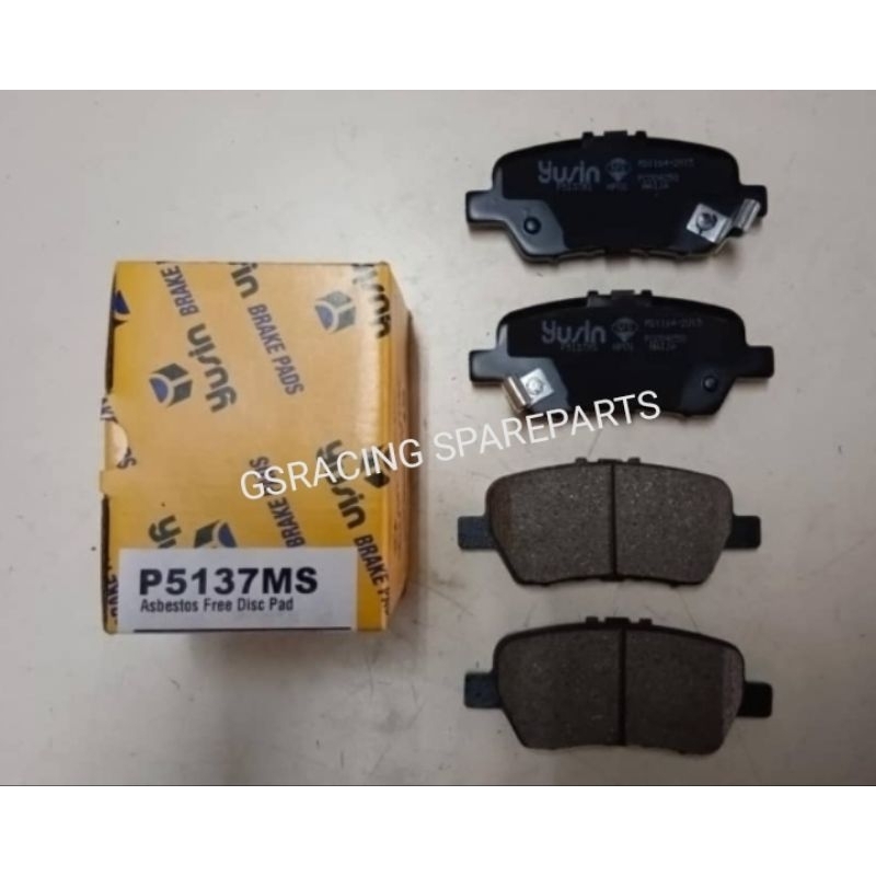 HONDA STREAM RN6 / SMA 1.8 / ODYSSEY RB1 RB3 / ELYSION REAR DISC PAD