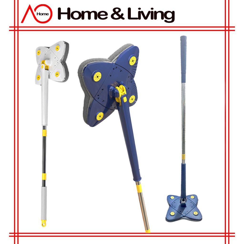 AO Home Rotary Butterfly Mop 360° Floor Spinning Mop Dry And Wet Use