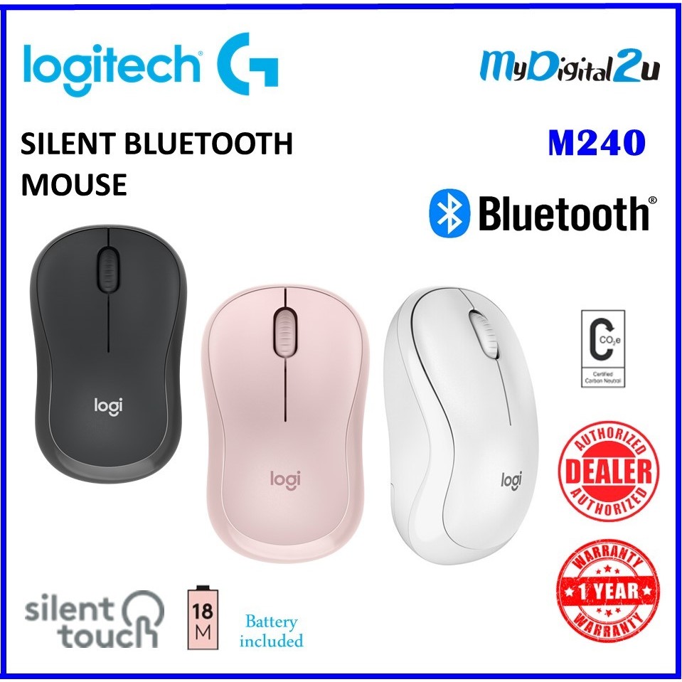 Logitech M240 Silent Wireless Bluetooth Mouse Shopee Malaysia 4006