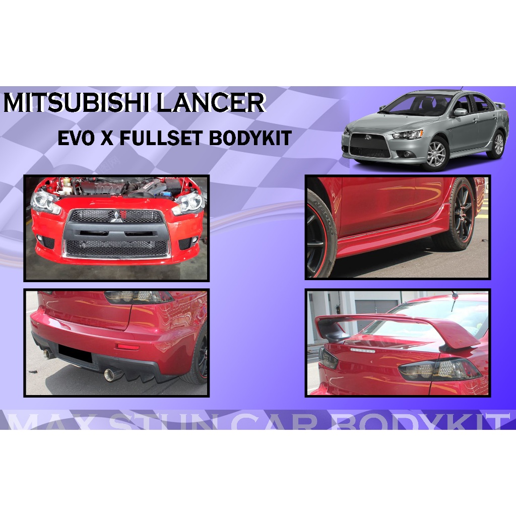 MITSUBISHI LANCER EVO X EVO 10 BODYKIT FRONT BUMPER SIDE SKIRT REAR ...