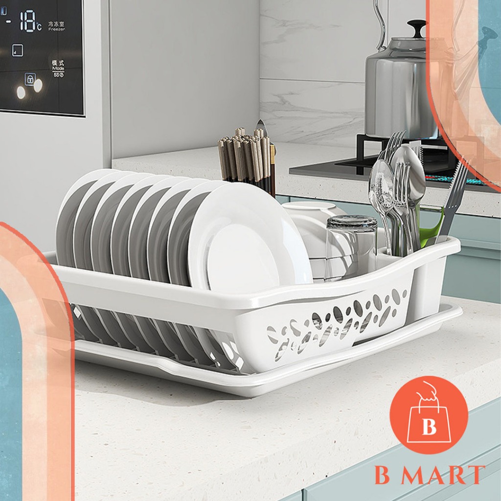KITCHEN DISH RACK WITH REMOVABLE TRAY FOR WASHING DISH DRAINER PENGETUS ...