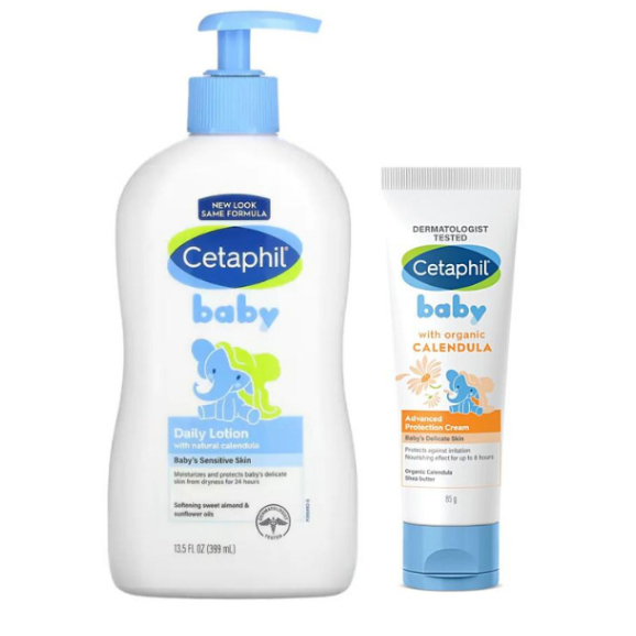 Cetaphil Baby Value Pack (Daily Lotion 400ml + Diapers Cream 70g