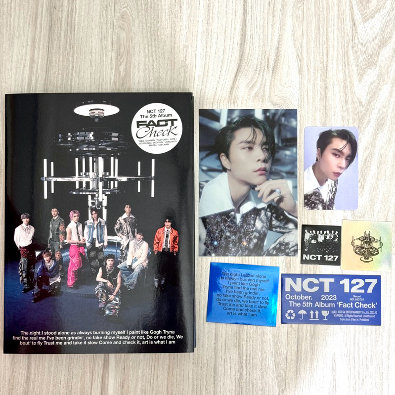 NCT 127 Fact Check Unsealed 5th Mini Album Chandelier Ver + Johnny Set