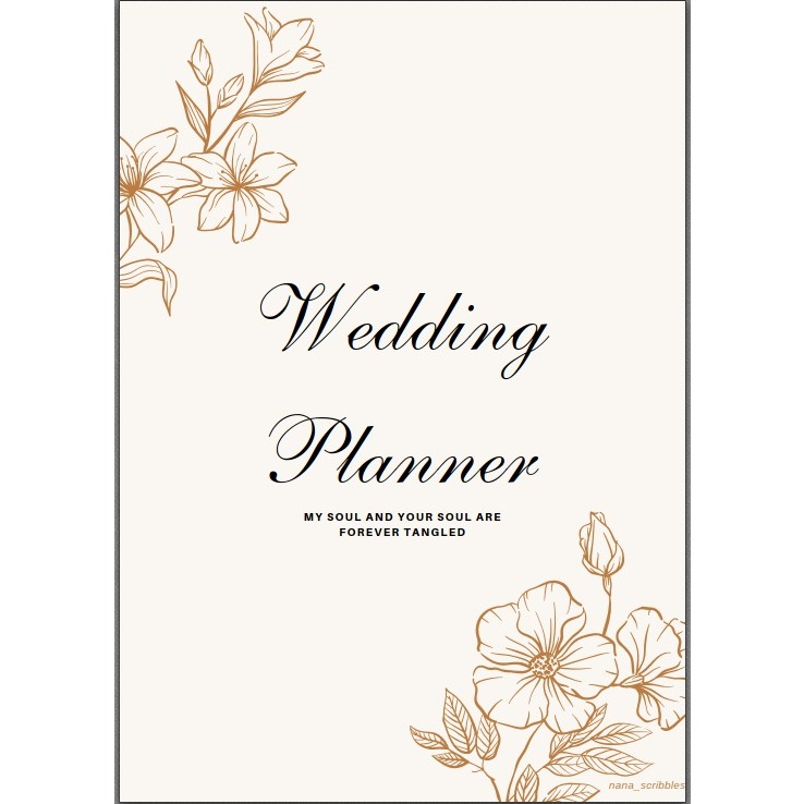 Premium Vintage Minimalistic Wedding Checklist e-book. Kahwin Planner ...