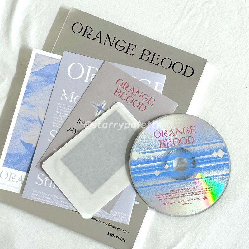 ENHYPEN Mini album 5ème album Orange Blood (KSANA ver.) [Ensemble de