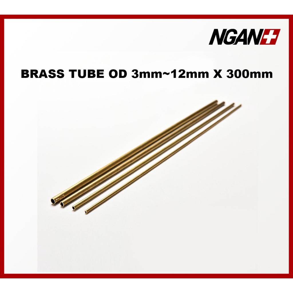 thumbnail image 2 of 500mm Yellow Brass Capillary Tube Hollow Industrial Pipe OD 3mm 4mm 4 2 of 13