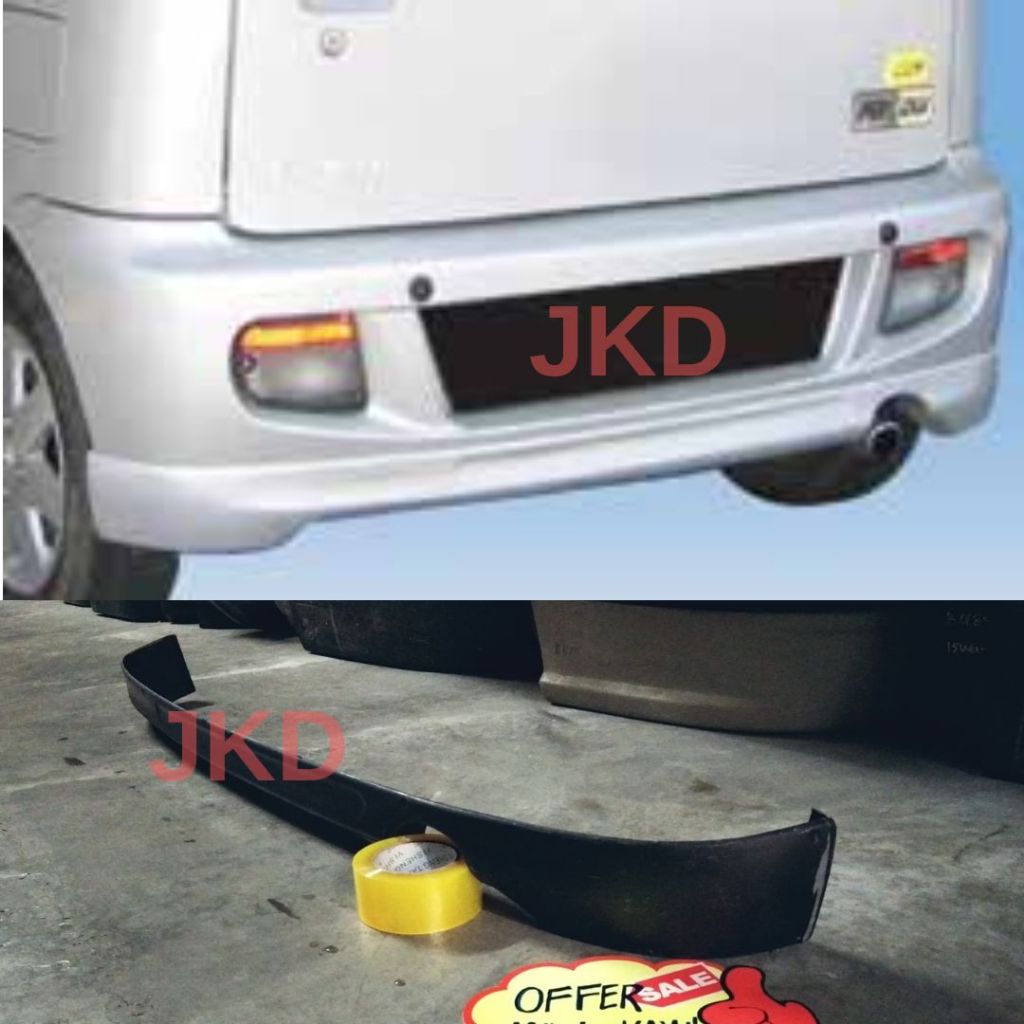 CLEAR STOCK!!! KENARI REAR SKIRT LIPS FRP REAR LIP/DIFFUSER KENARI FRP ...