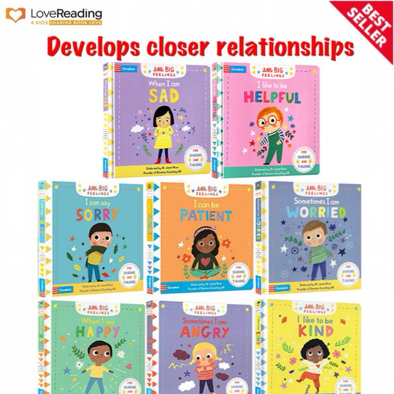 【MaryamBOOKS】 ORIGINAL Little Big Feelings Lift The Flap Board Books ...