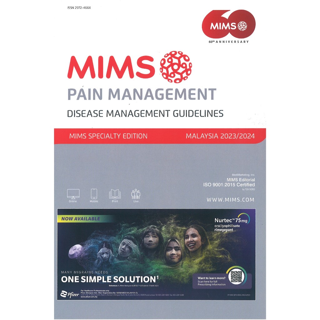 Mims Pain Management Disease Management Guidelines Malaysia 2023/2024