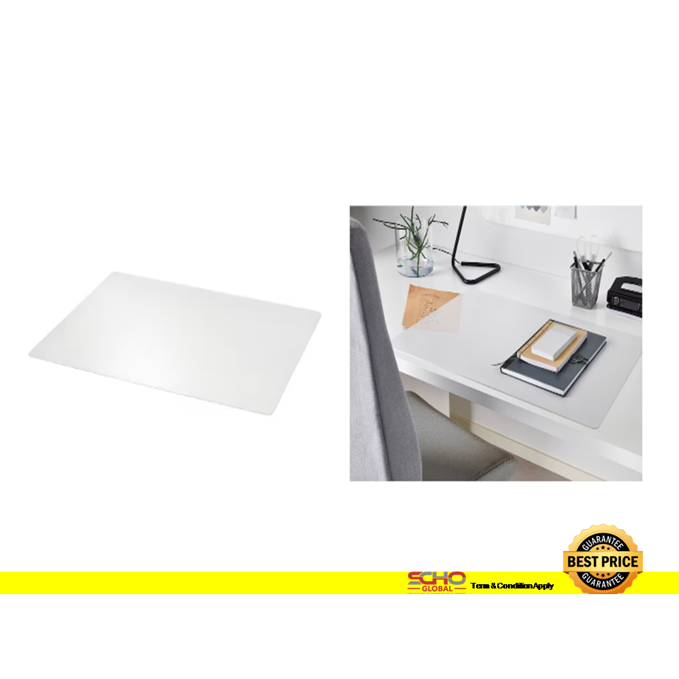 IKEA SKVALLRA Desk pad white transparent 60x80 cm Shopee Malaysia